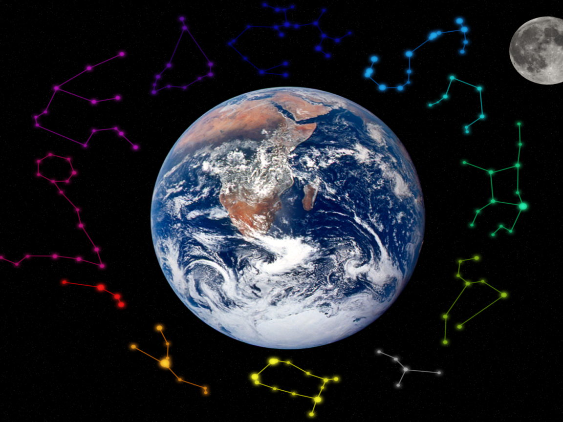 Созвездия вокруг Земли