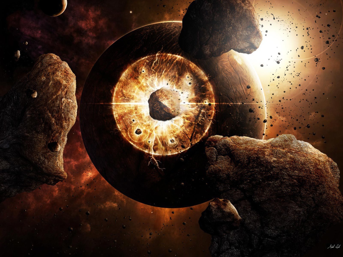 Метеориты падают на планету