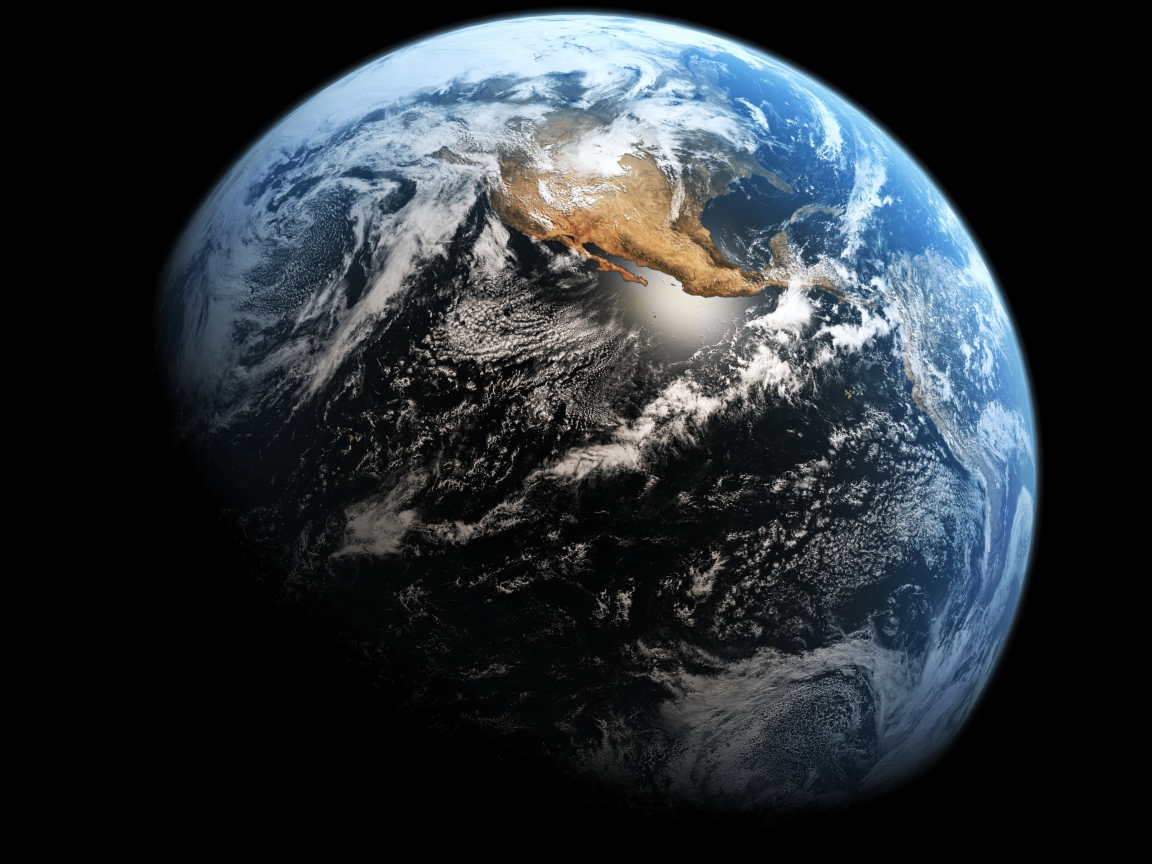 Планета Земля в космосе
