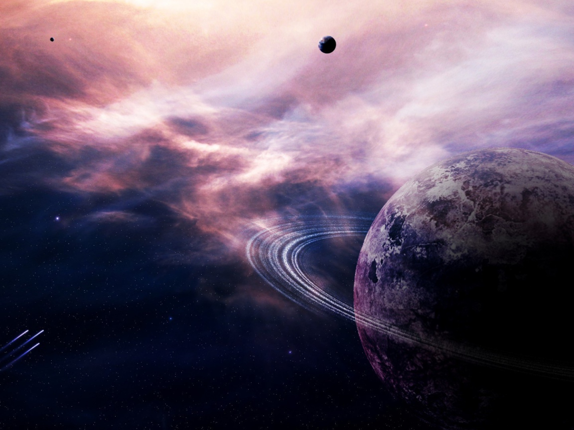 Cпутник в дымке