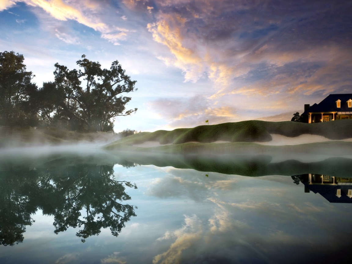 Утренний туман на Бали