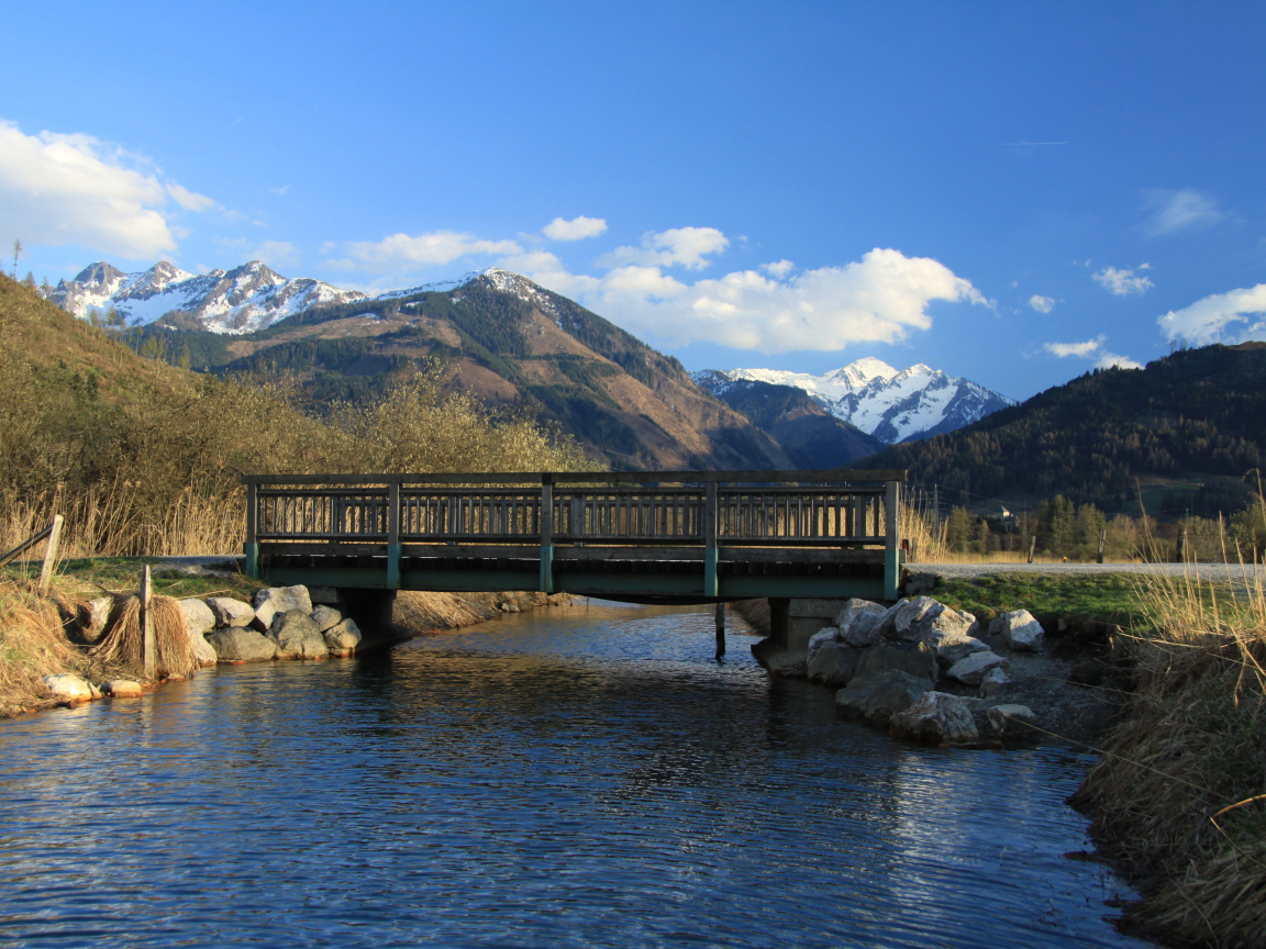 Мост на курорте Цель-ам-Зее, Австрия