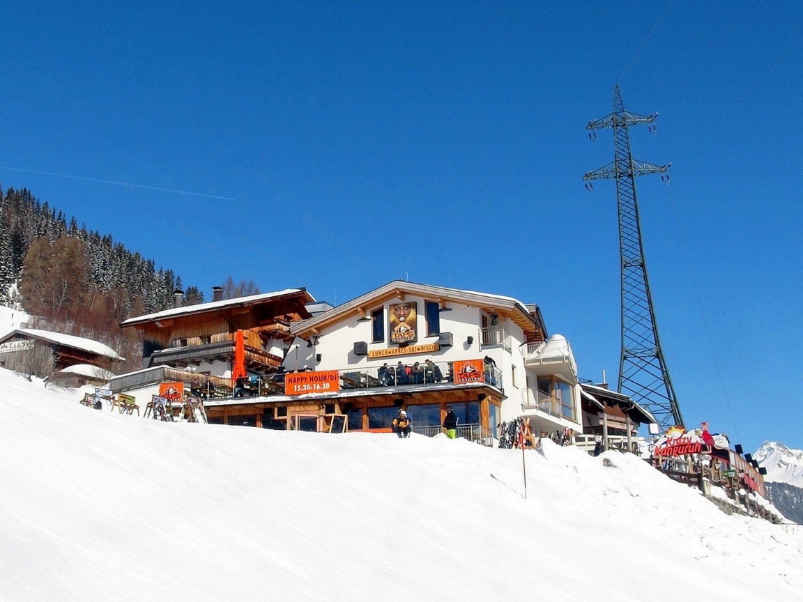 Ресторан на горнолыжном курорте Сант Антон, Австрия