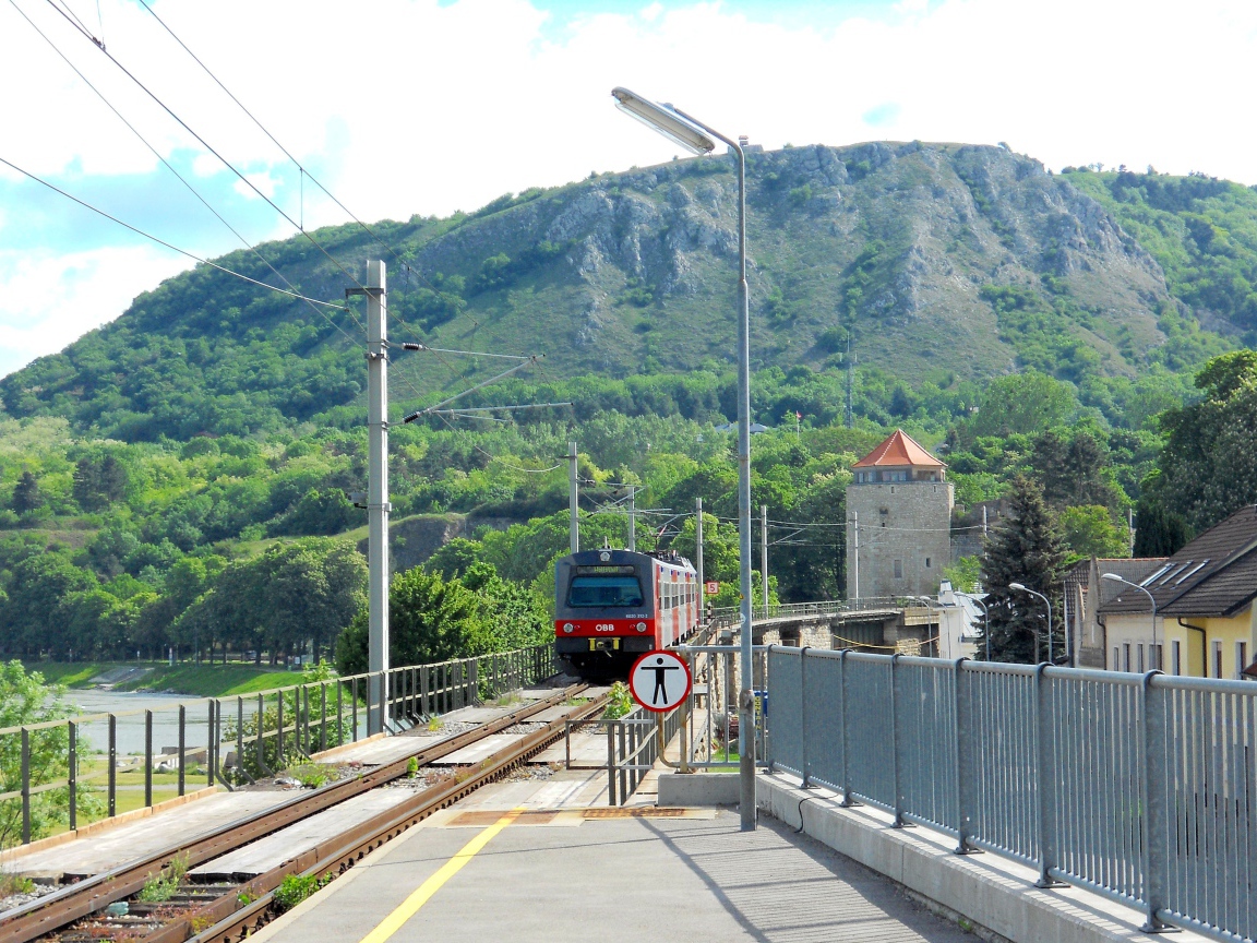 Train station in Geinberg, Austria