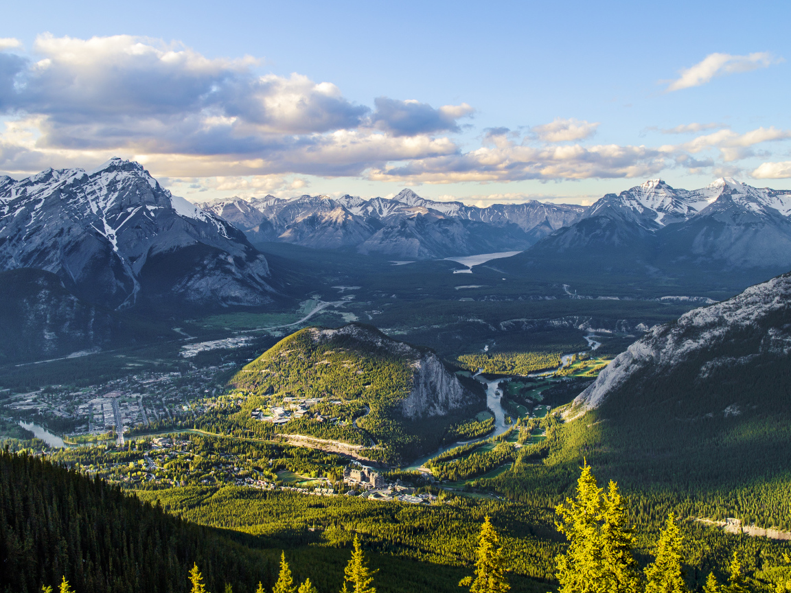 Город Банф в Альберте, Канада