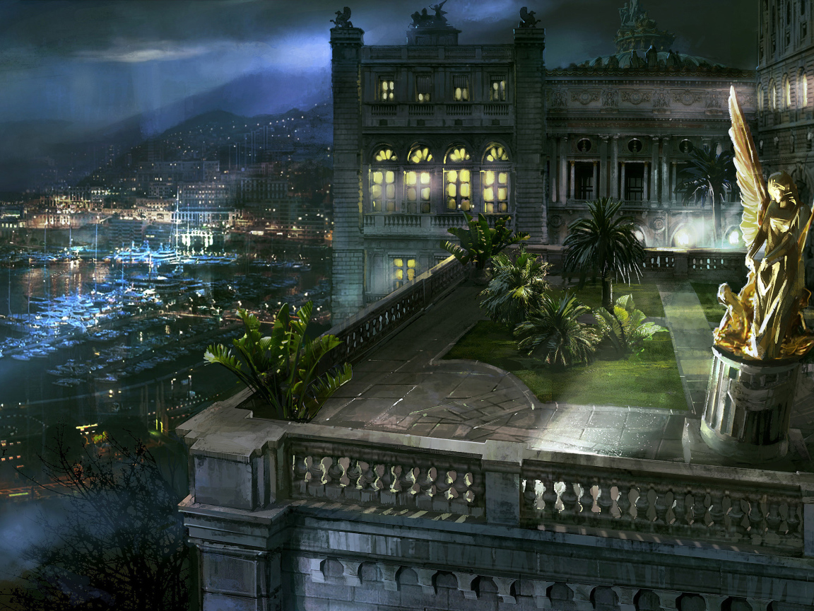 Ангел на балконе в Монако