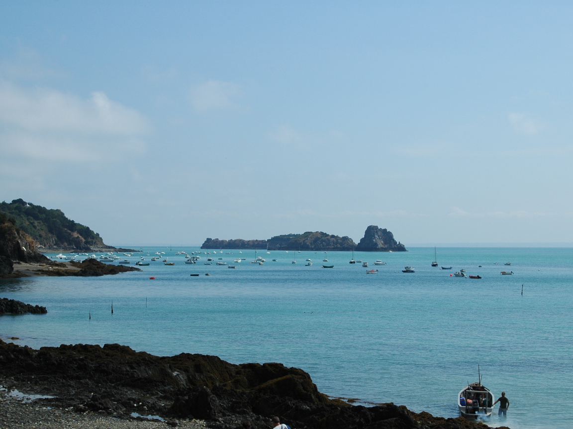 Голубая лагуна в Нормандии, Франция