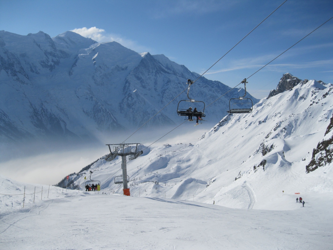 Подъемник на курорте Шамони, Франция