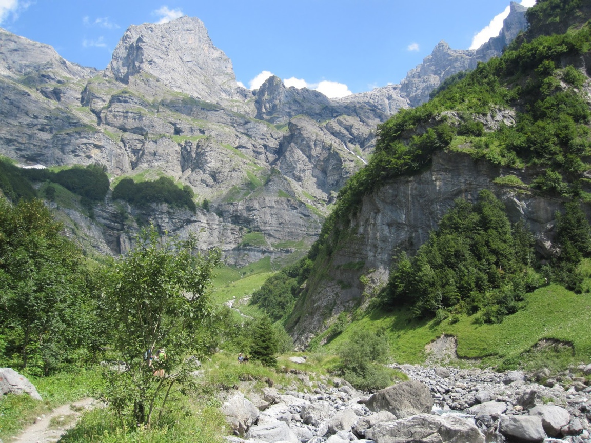 Скалы на горнолыжном курорте Самоен, Франция