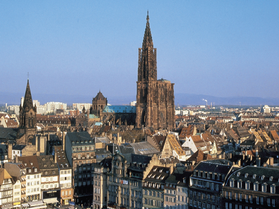 Городские здания в городе Страсбург, Франция