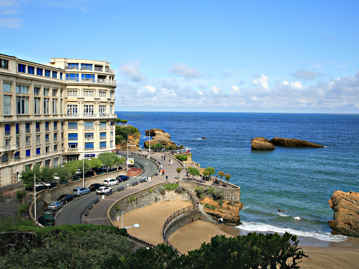 Отель на набережной на курорте Биарриц, Франция