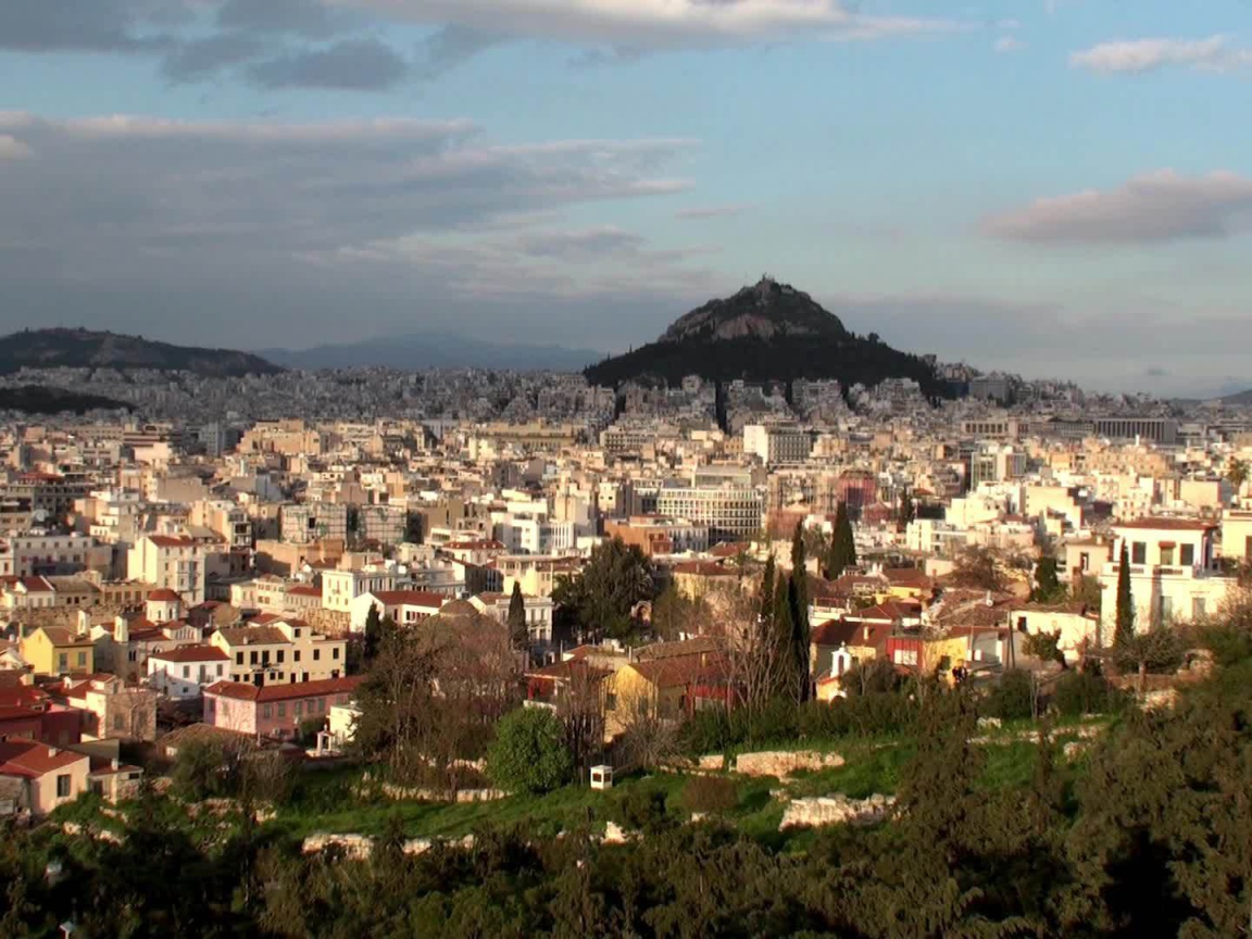 Вид на город Афины