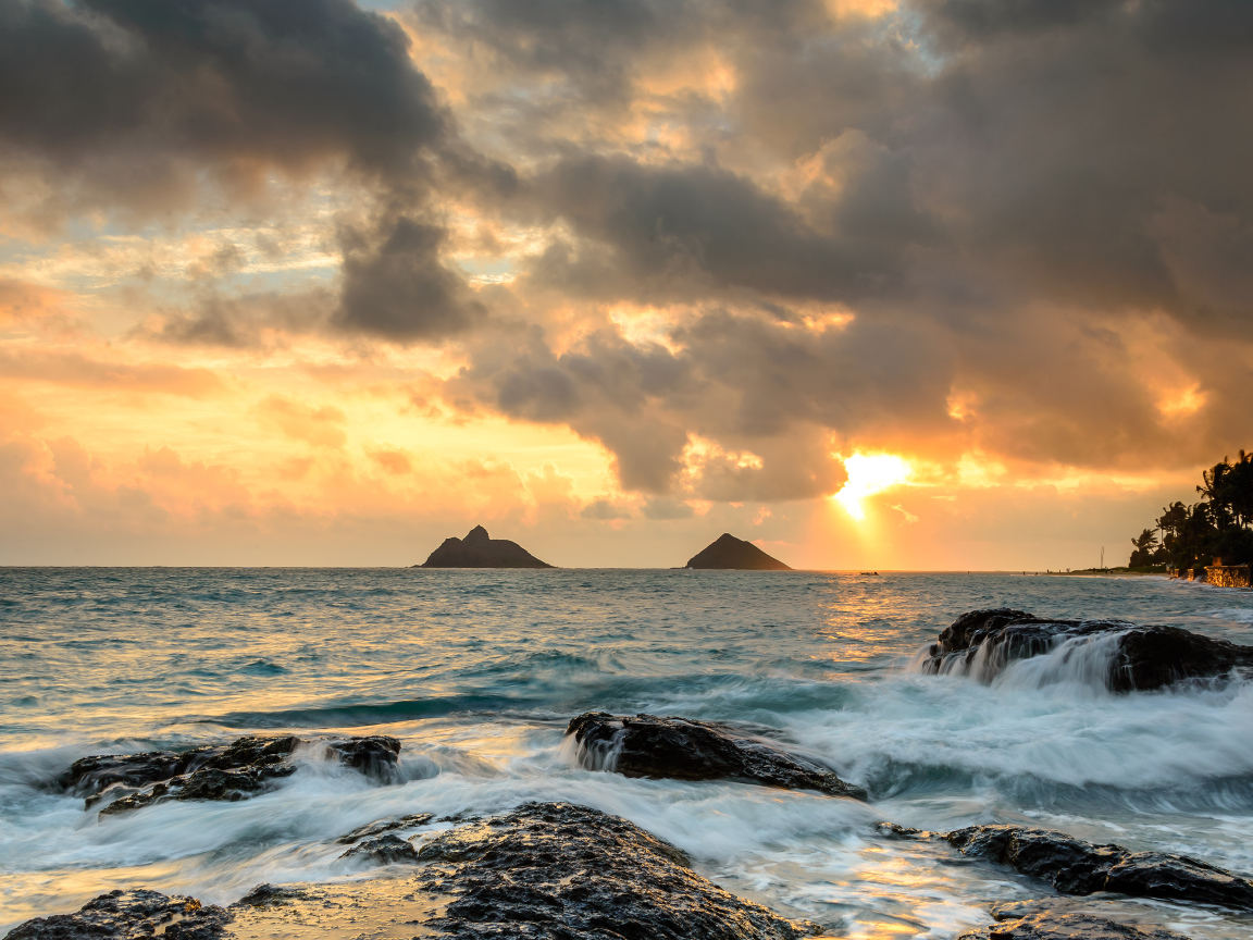 Рассвет в Каилуа-Кона, Гавайи