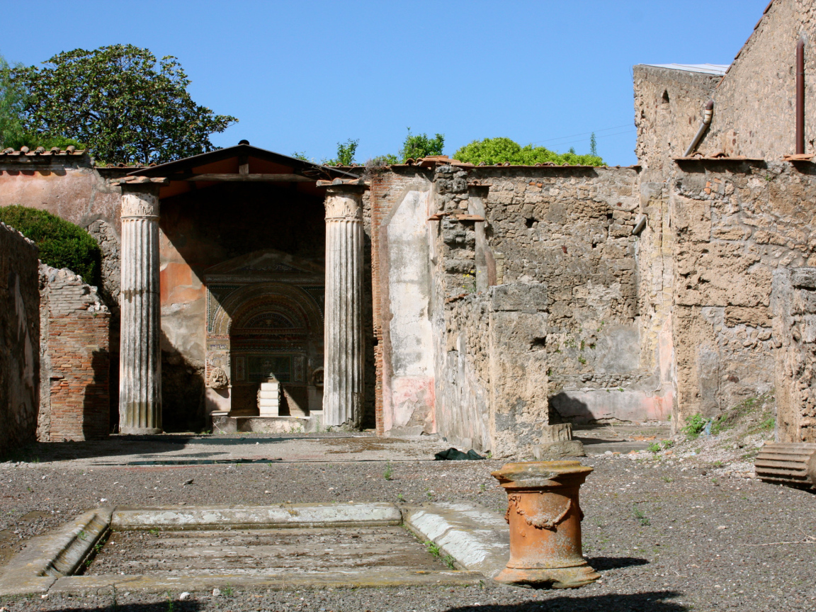 Древняя вилла в Помпеях, Италия