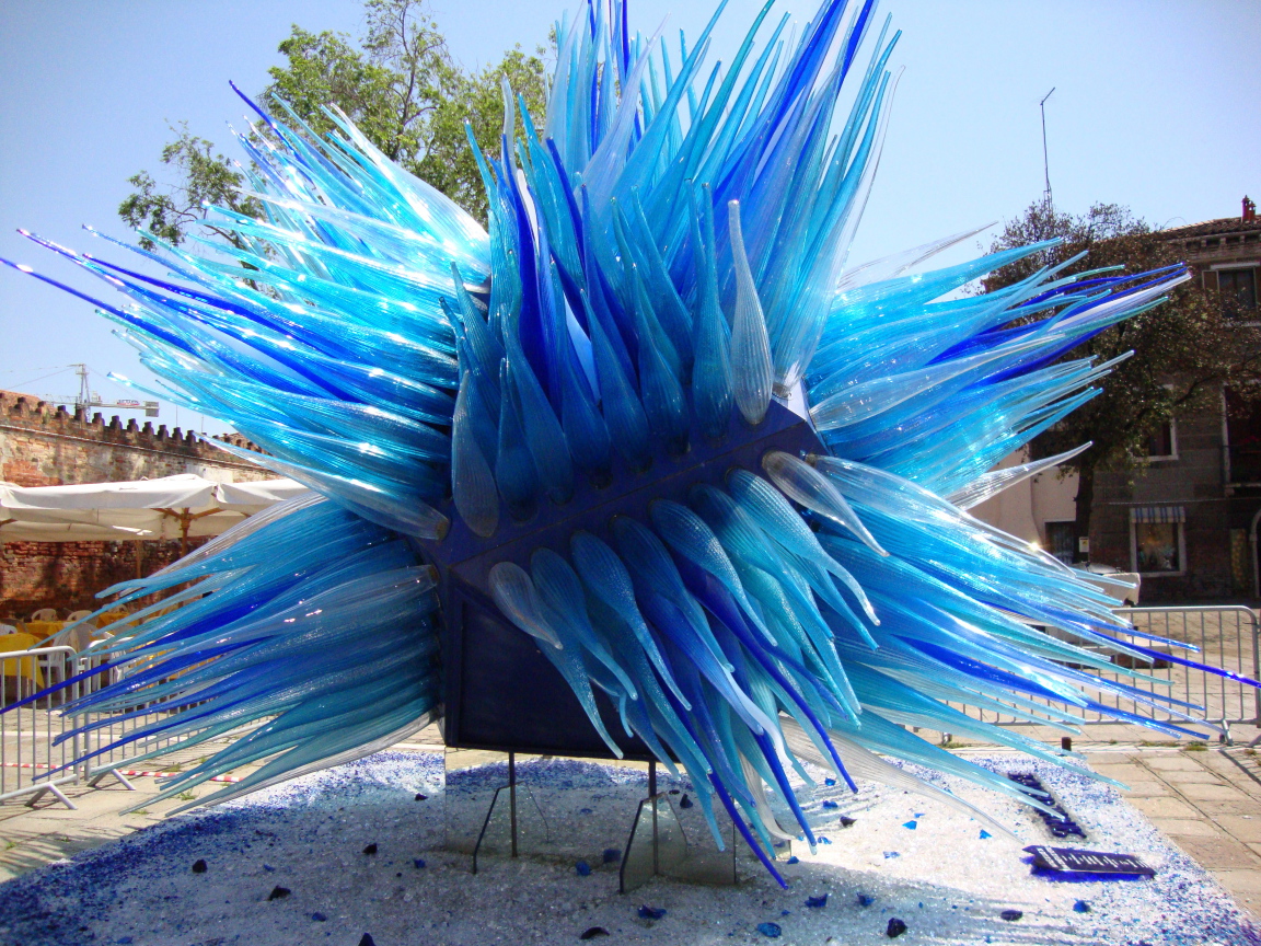 Стеклянная скульптура на острове Мурано, Италия