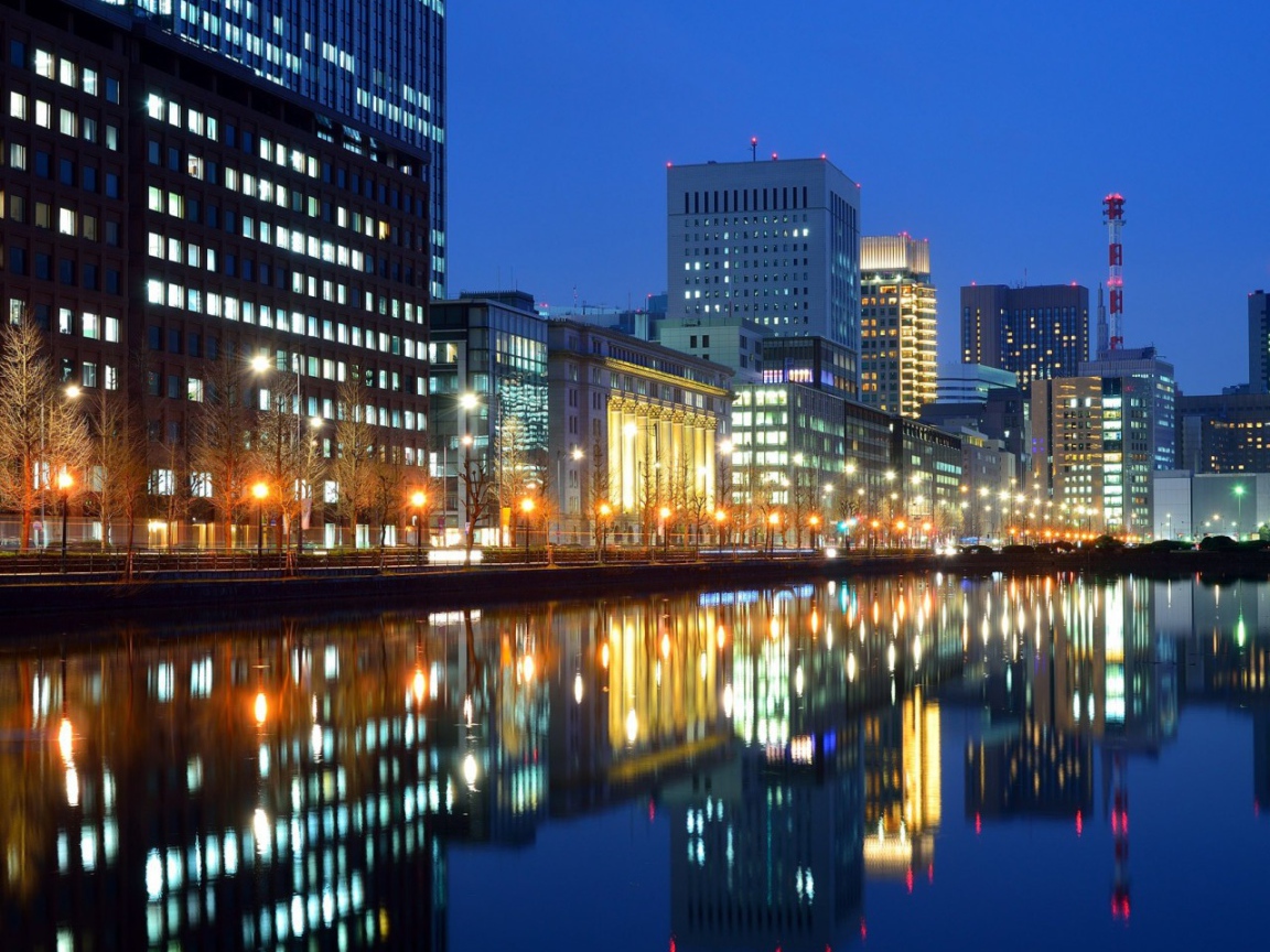 Набережная в Токио