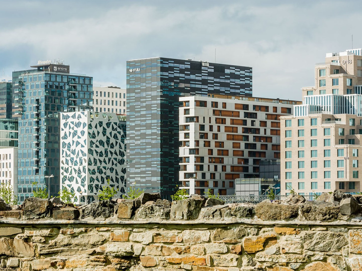 Красивые здания в Осло