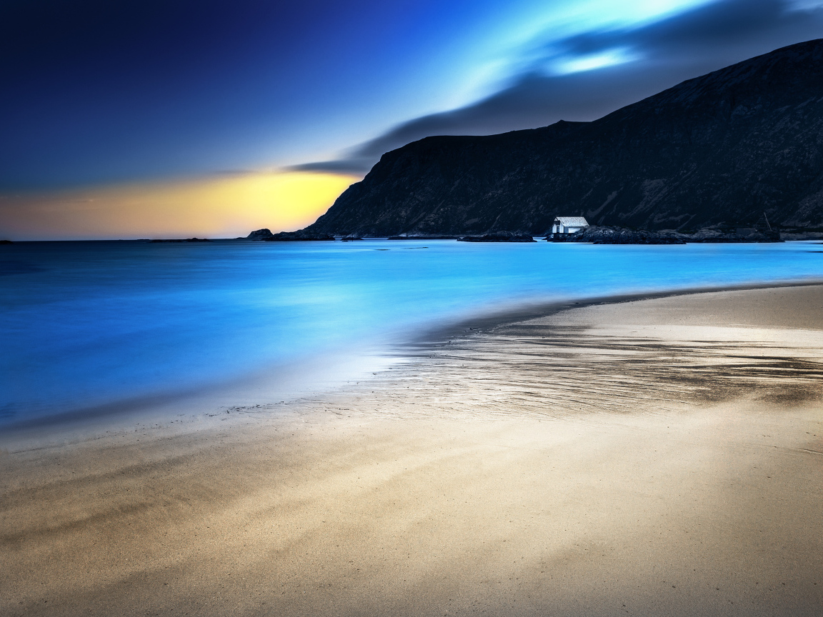 Красивое побережье в Норвегии