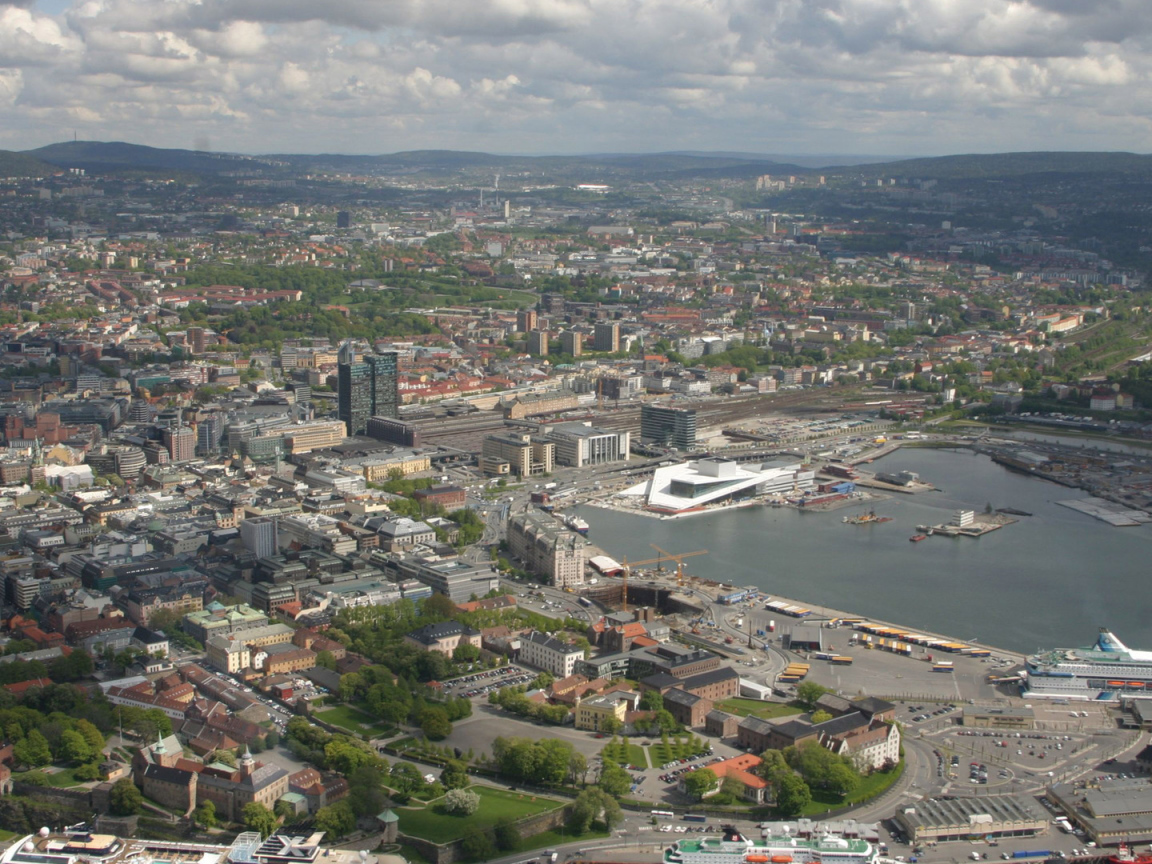 Вид на город Осло