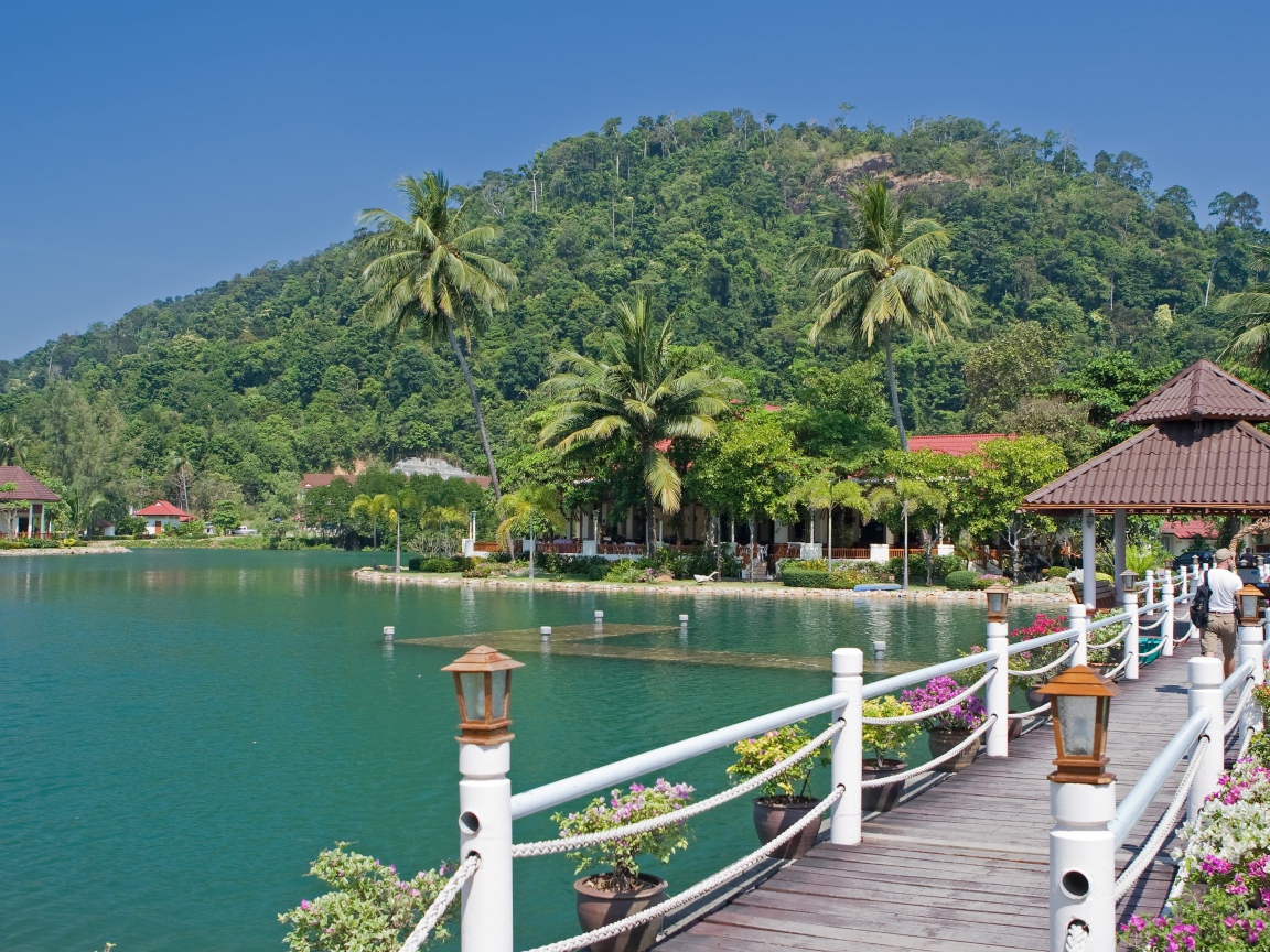 Jetty on the island of Koh Chang, Thailand