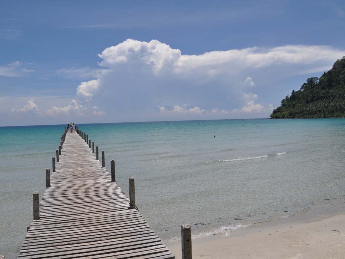 Морской пирс на острове Ко Куд, Таиланд