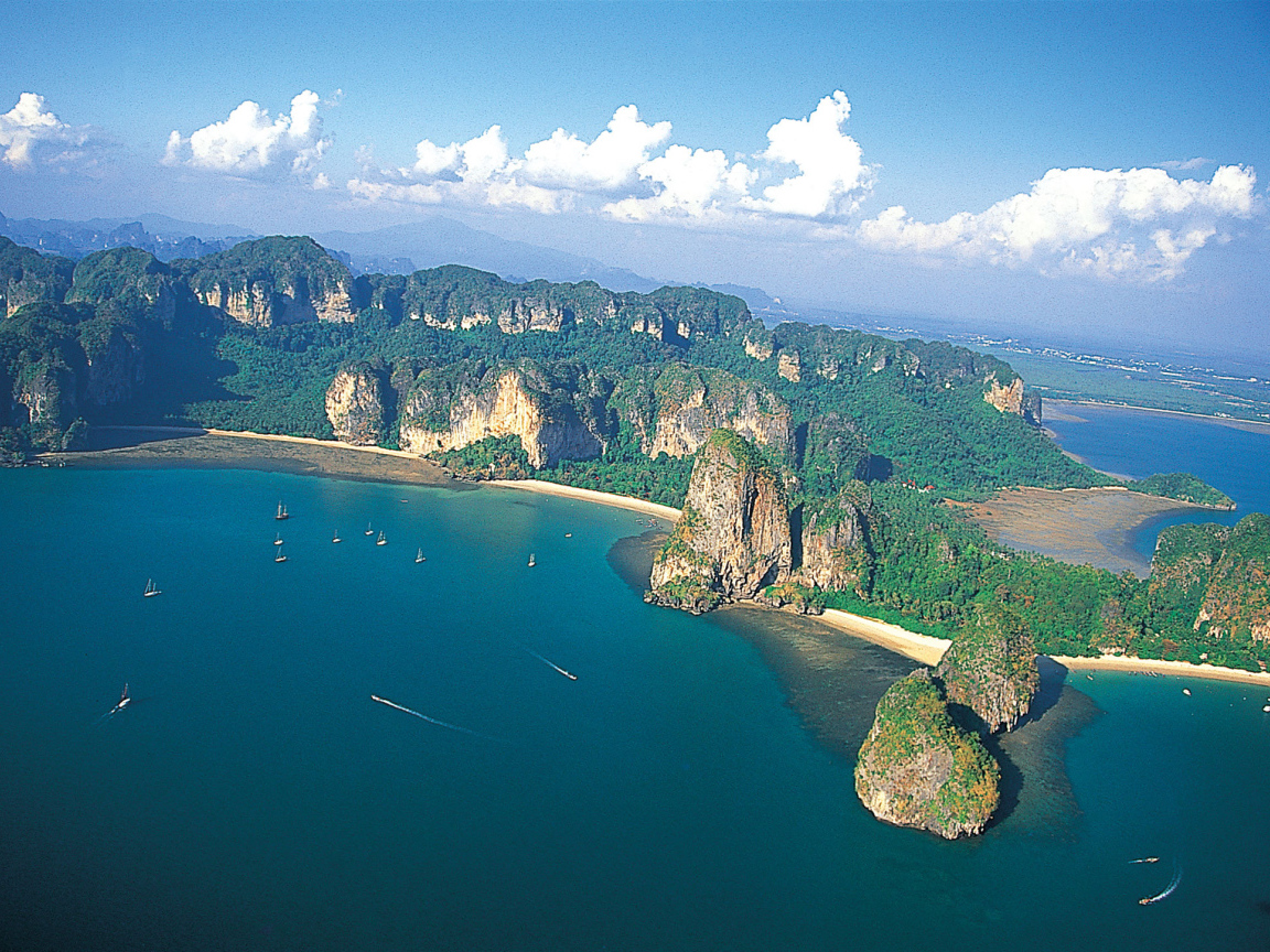 Панорама курорта Краби, Таиланд