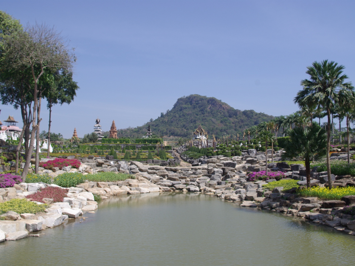 Вид на гору на курорте Чианг Рай, Таиланд