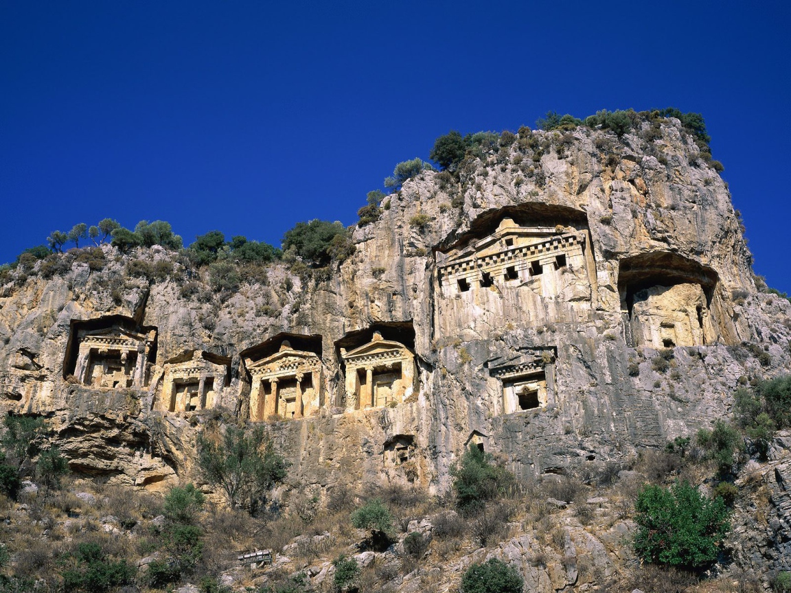 Древние здания в Мармарис, Турция