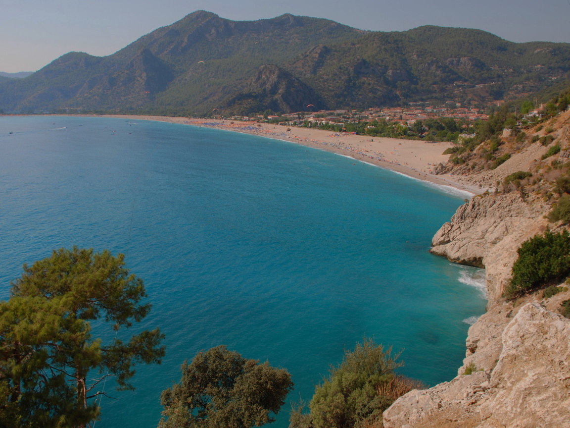 Бескрайний пляж Фетхие, Турция