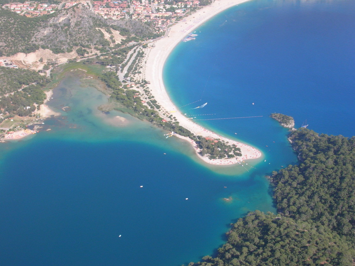 Вид на Фетхие с высоты птичьего полета, Турция