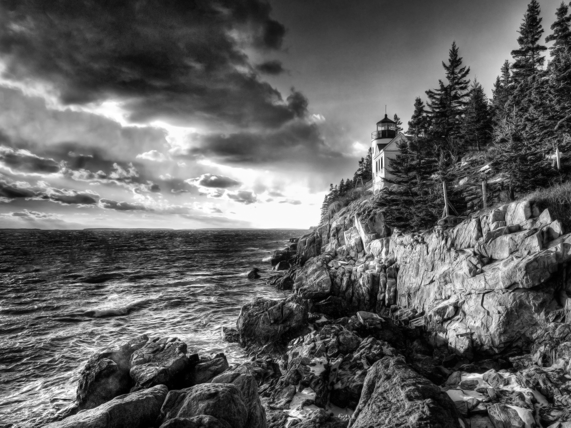 Маяк в Мэне, Новая Англия, США