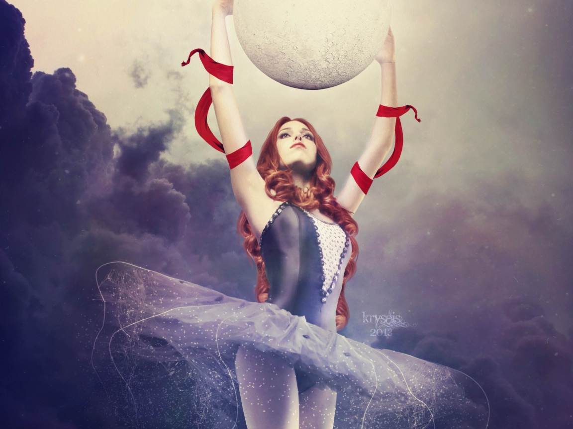 Балерина с планетой в руках