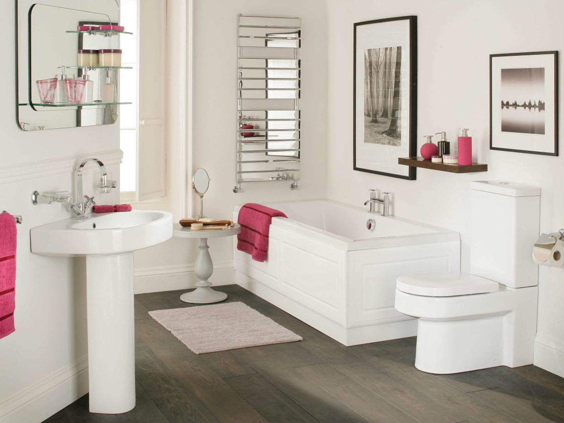 Ванная комната в белом стиле