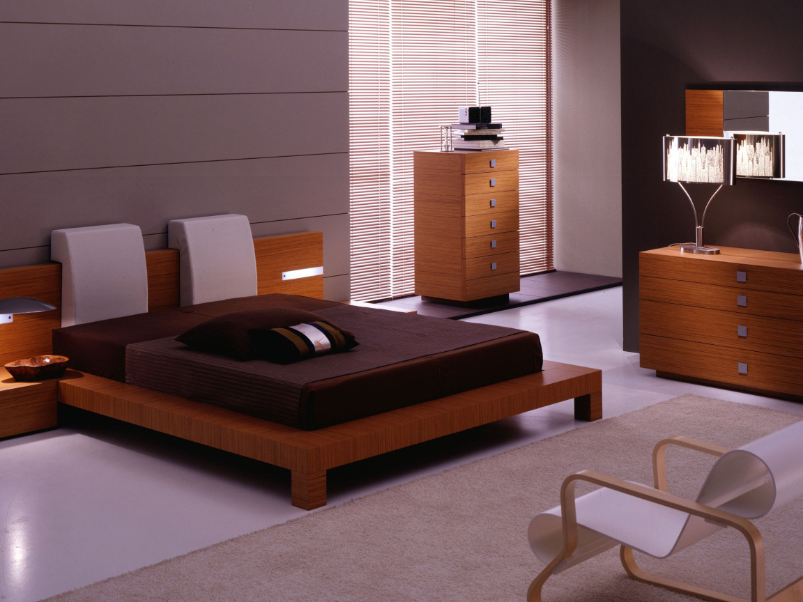 Спальня в сиреневых тонах