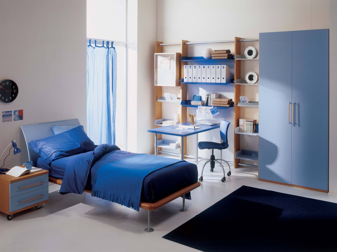 Синие тона в детской