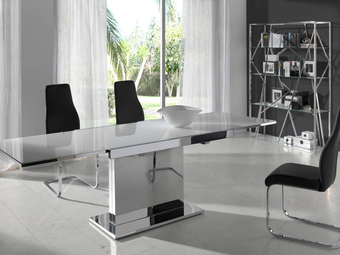 Столовая в стиле хайтек