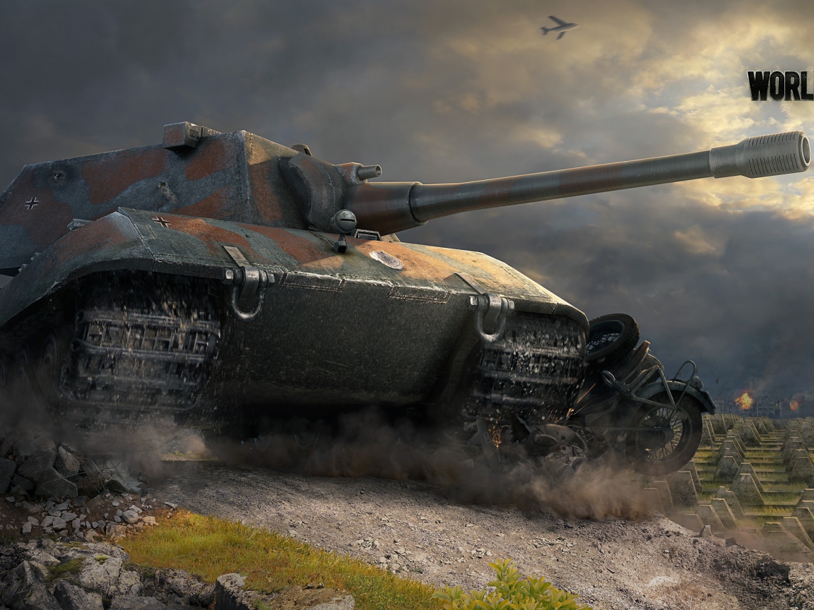 Танк E 100 из игры World of tanks