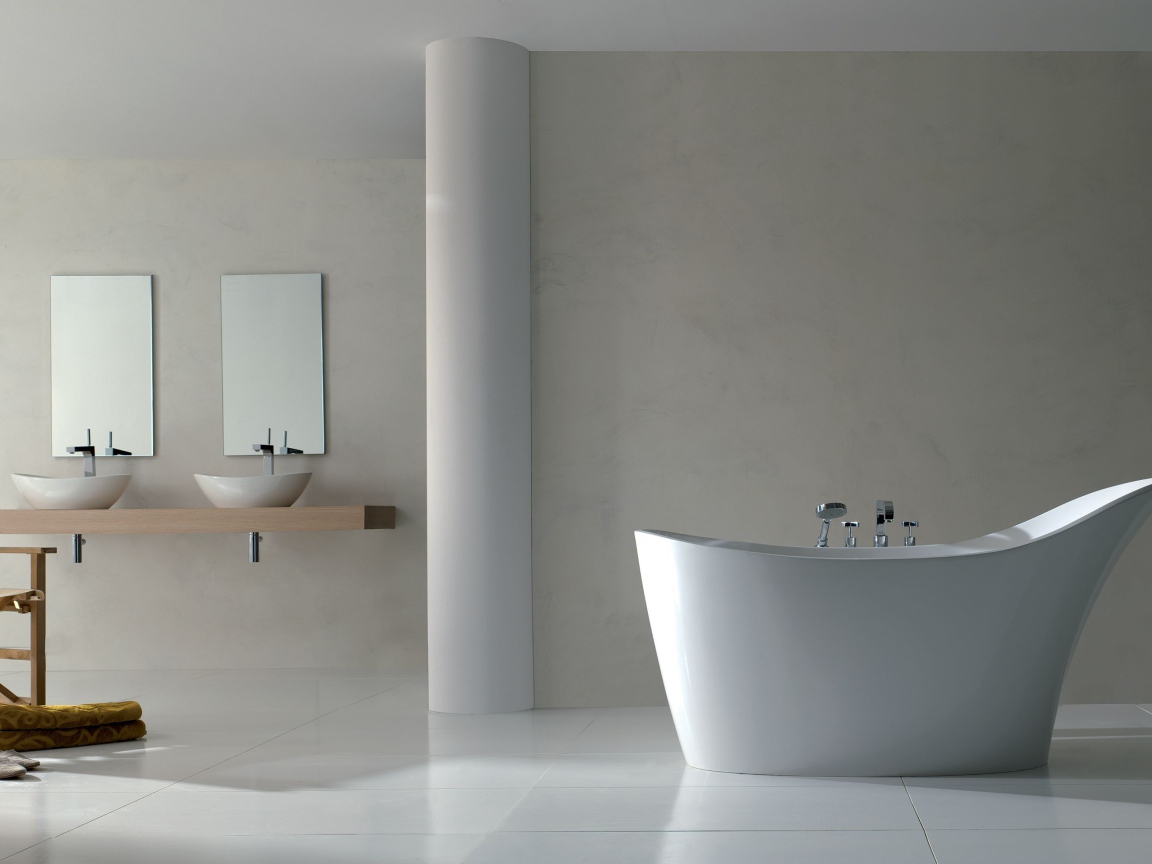 Модная дизайнерская ванная