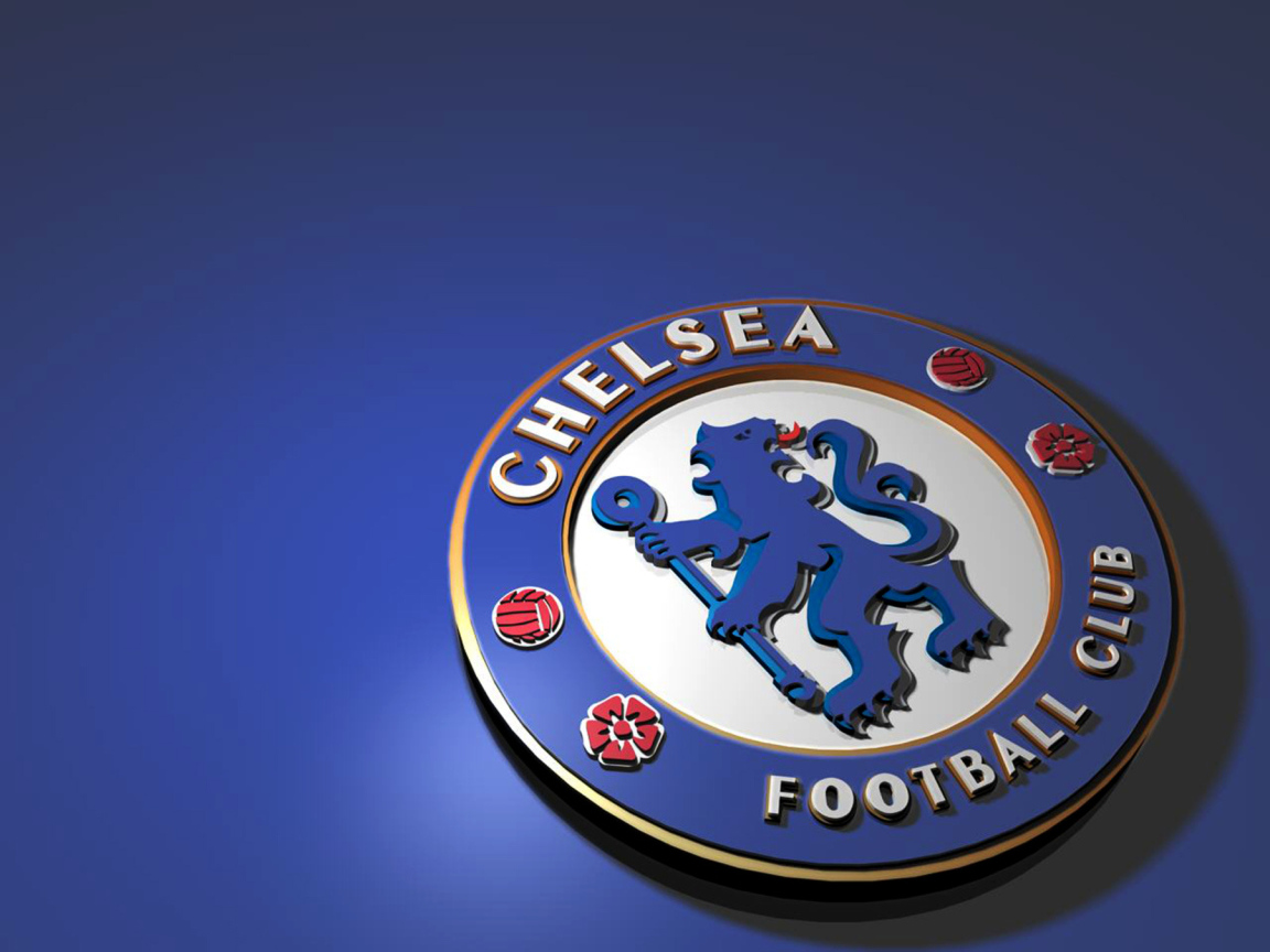 Футбольный клуб Челси логотип на синем фоне