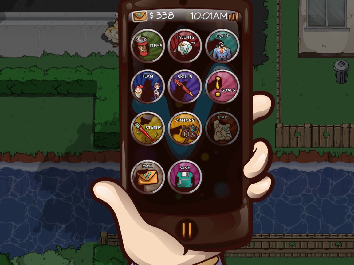 Меню в новой игре Citizens of Earth