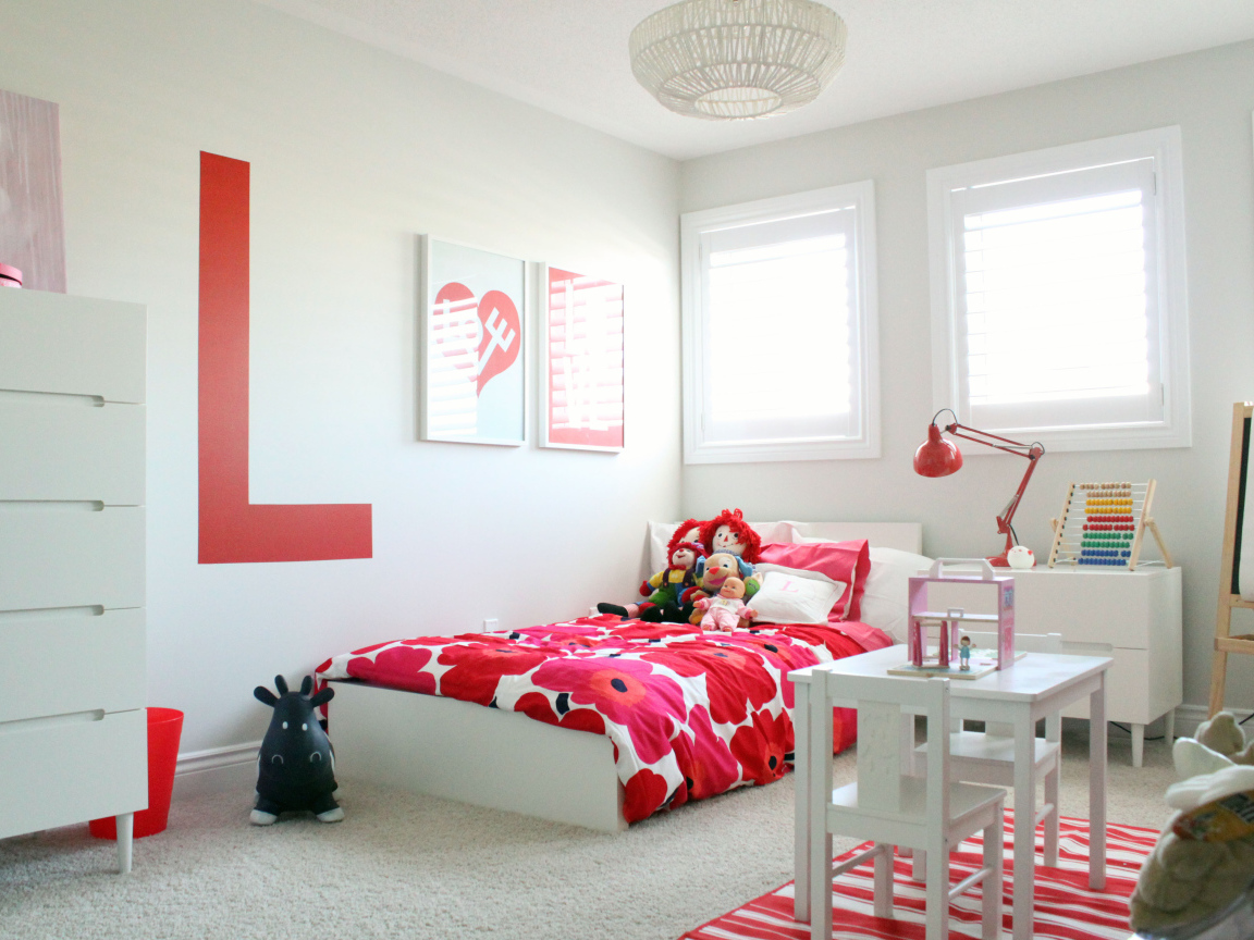 Красные тона в детской