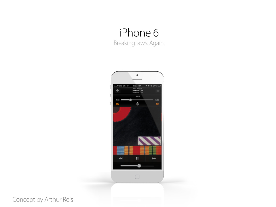 Смартфон Apple iPhone 6 в концепт дизайне