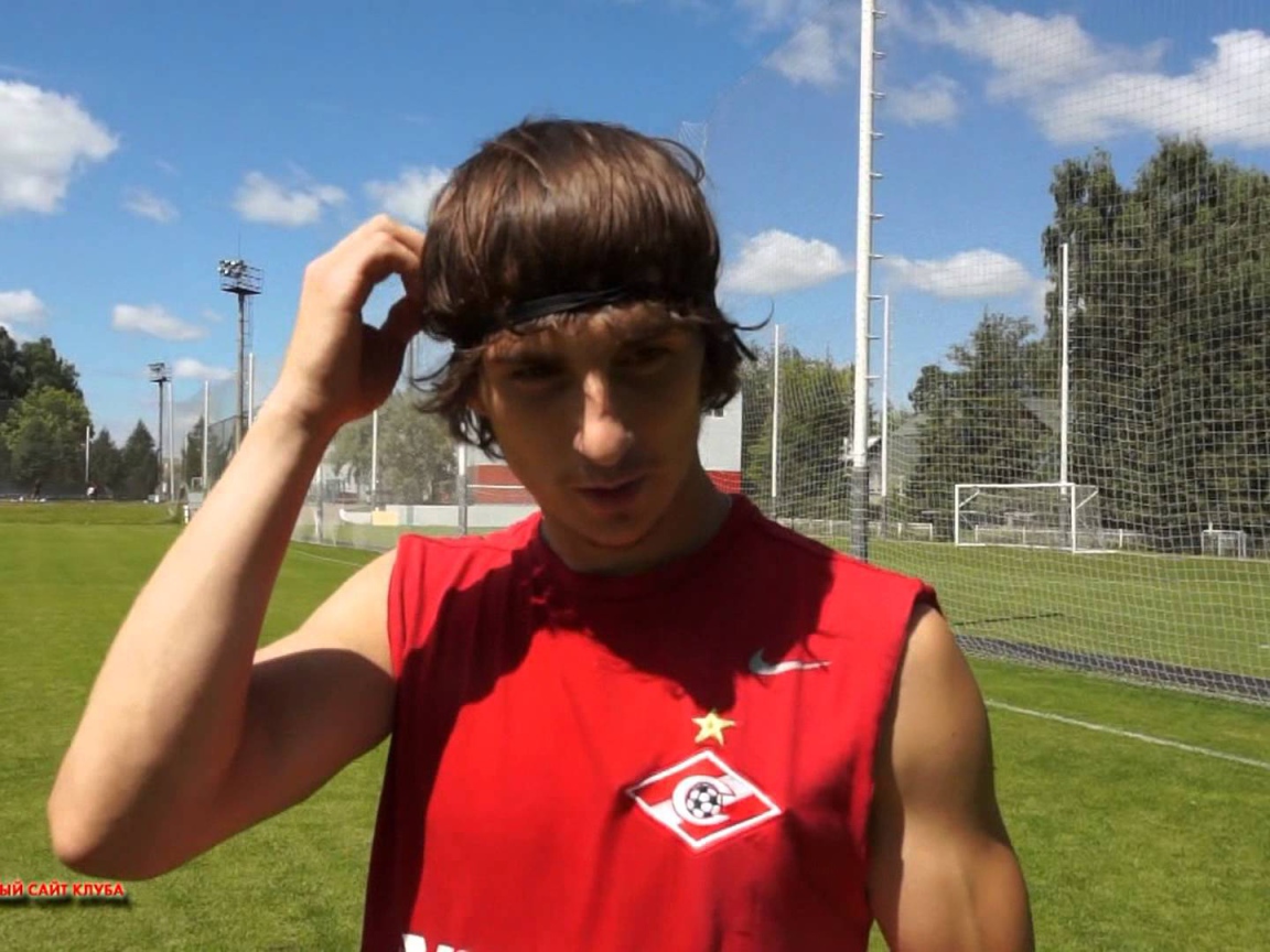 Нападающий Спартака Павел Яковлев