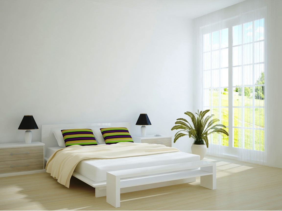 Белый стиль для спальни
