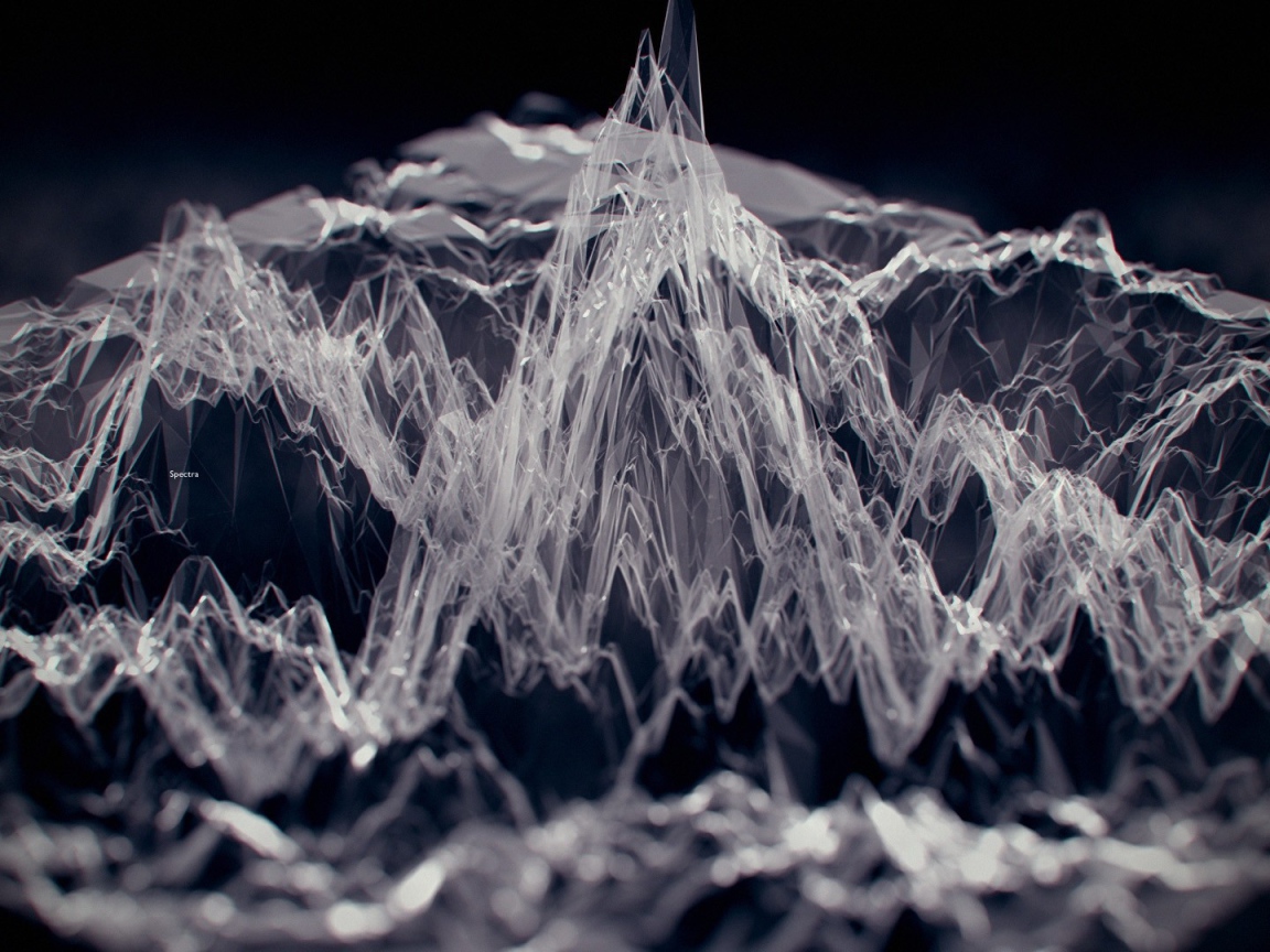 3Д модель горной местности