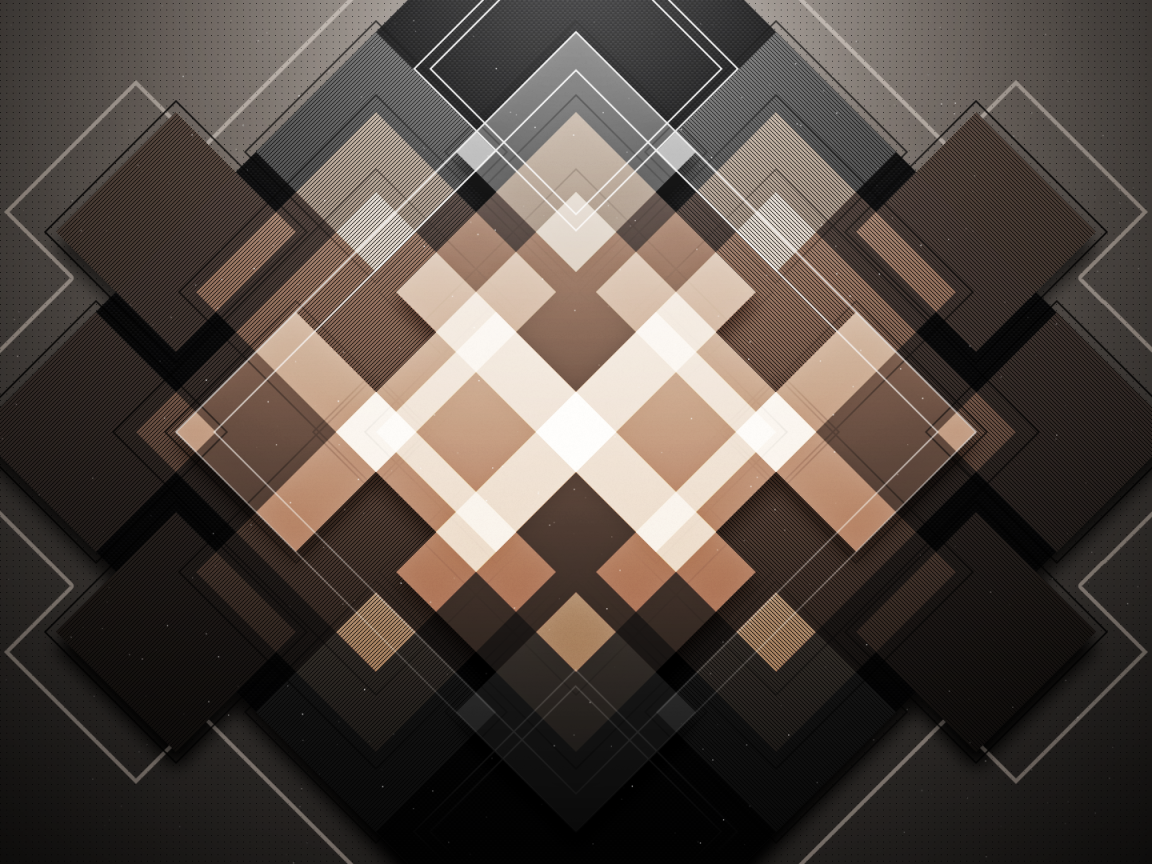 Абстрактные коричневые квадраты
