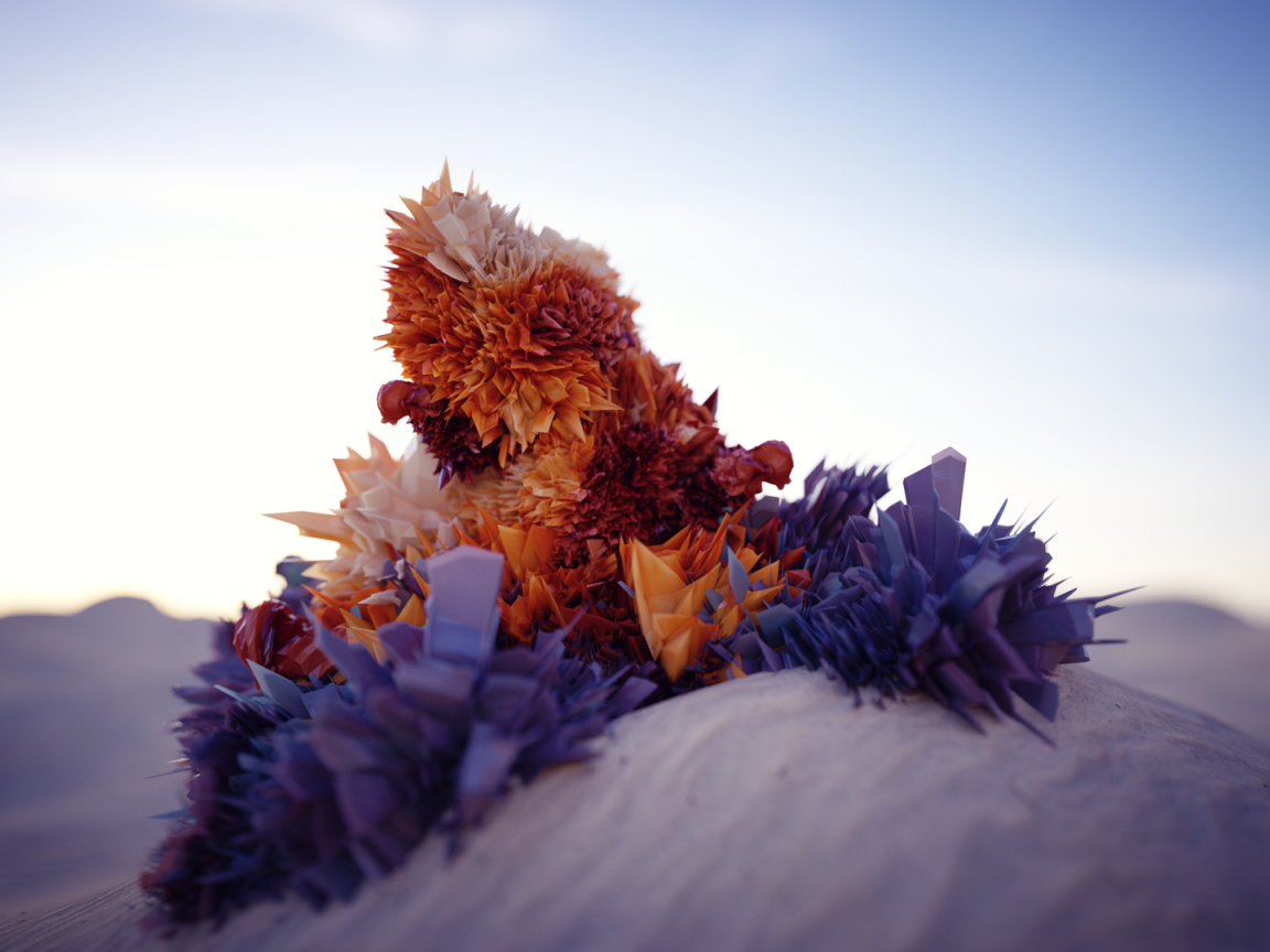 Абстрактная структура на песке