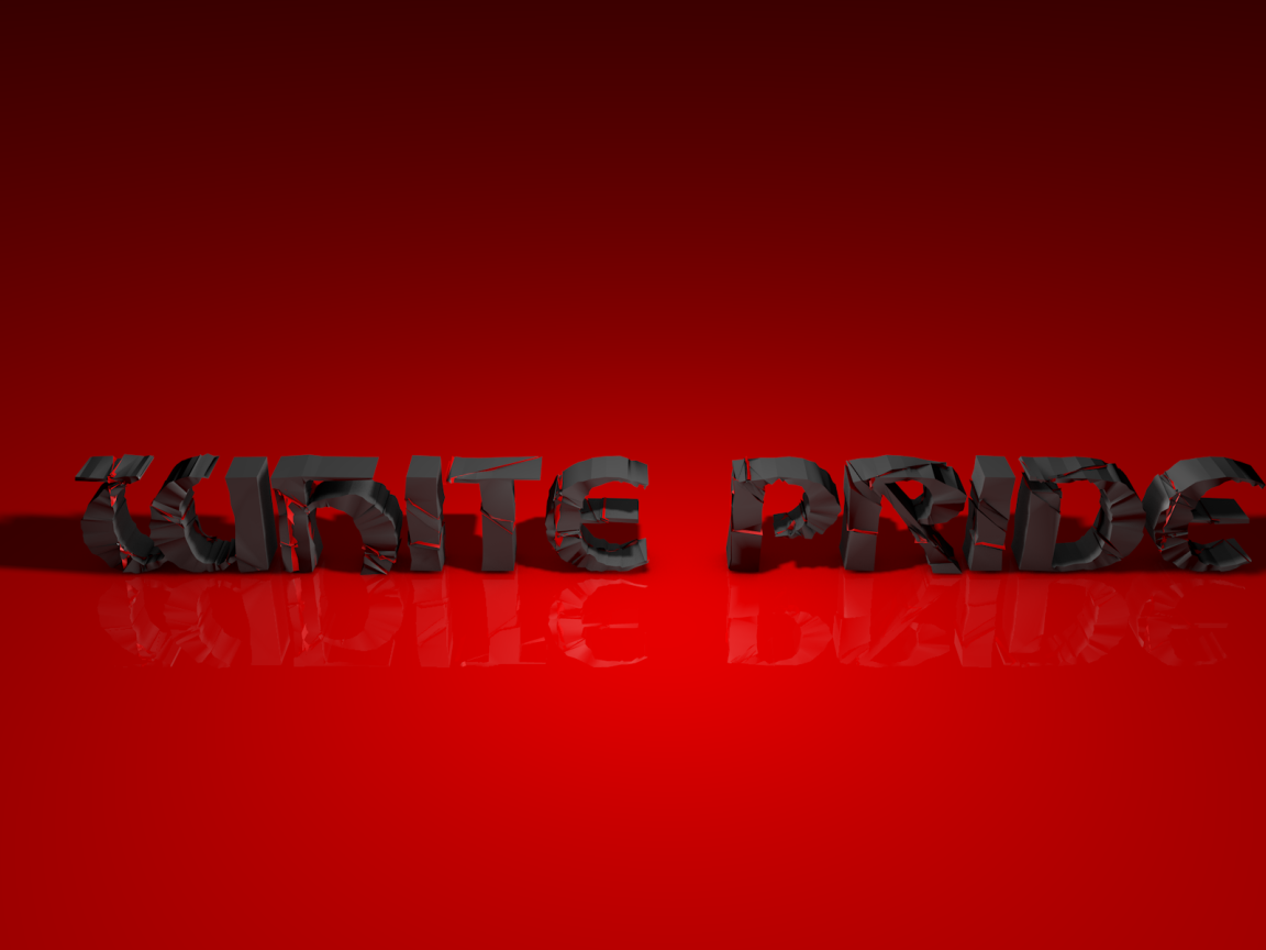 Черная надпись на красном фоне, 3Д модель