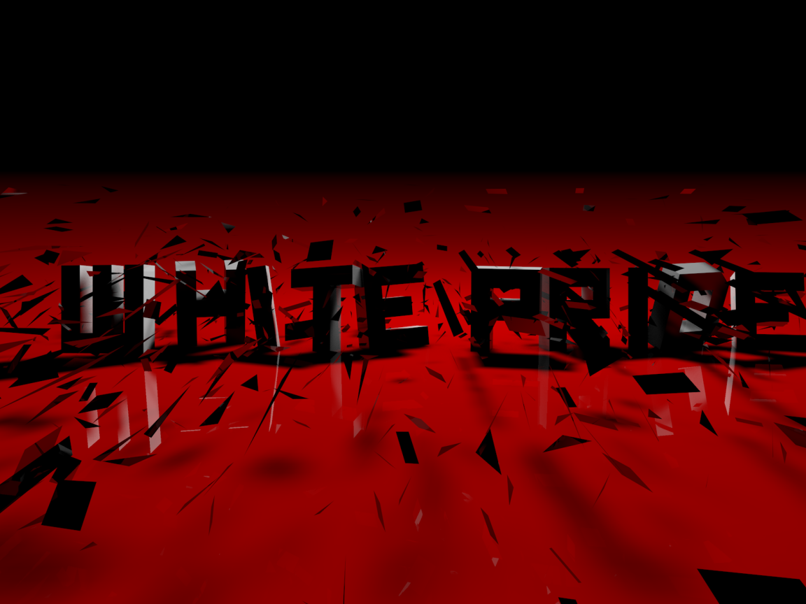 Черные буквы, 3Д модель