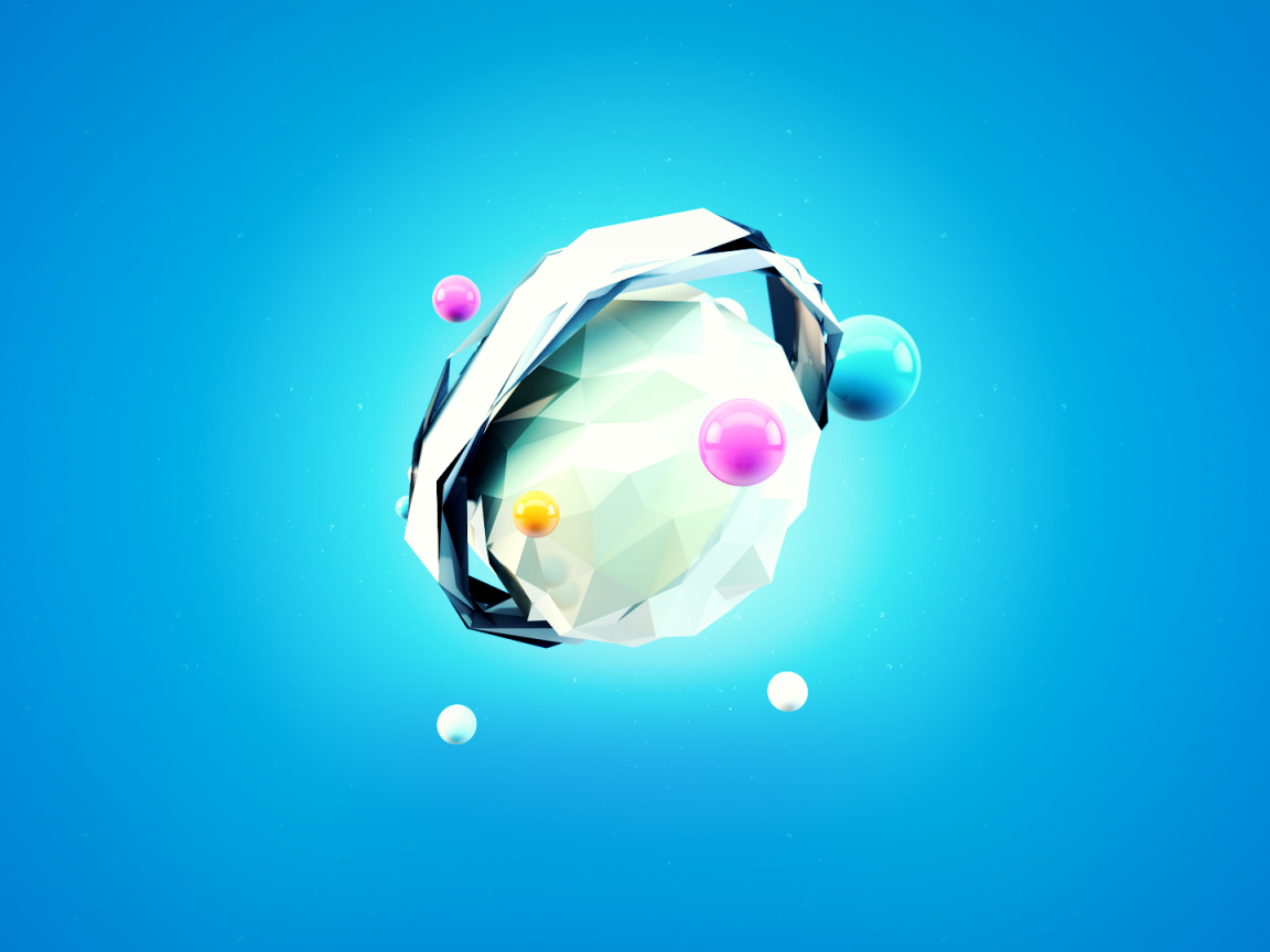 Кристалл в оправе 3Д